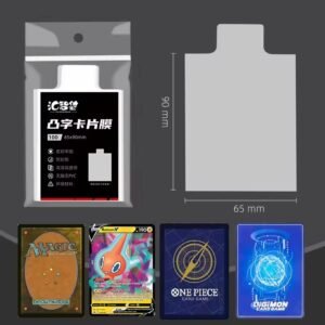 Protector con lengüeta para cartas de Pokémon, One piece, Magic... 50 Uds